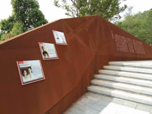 固安耐候钢挡土墙